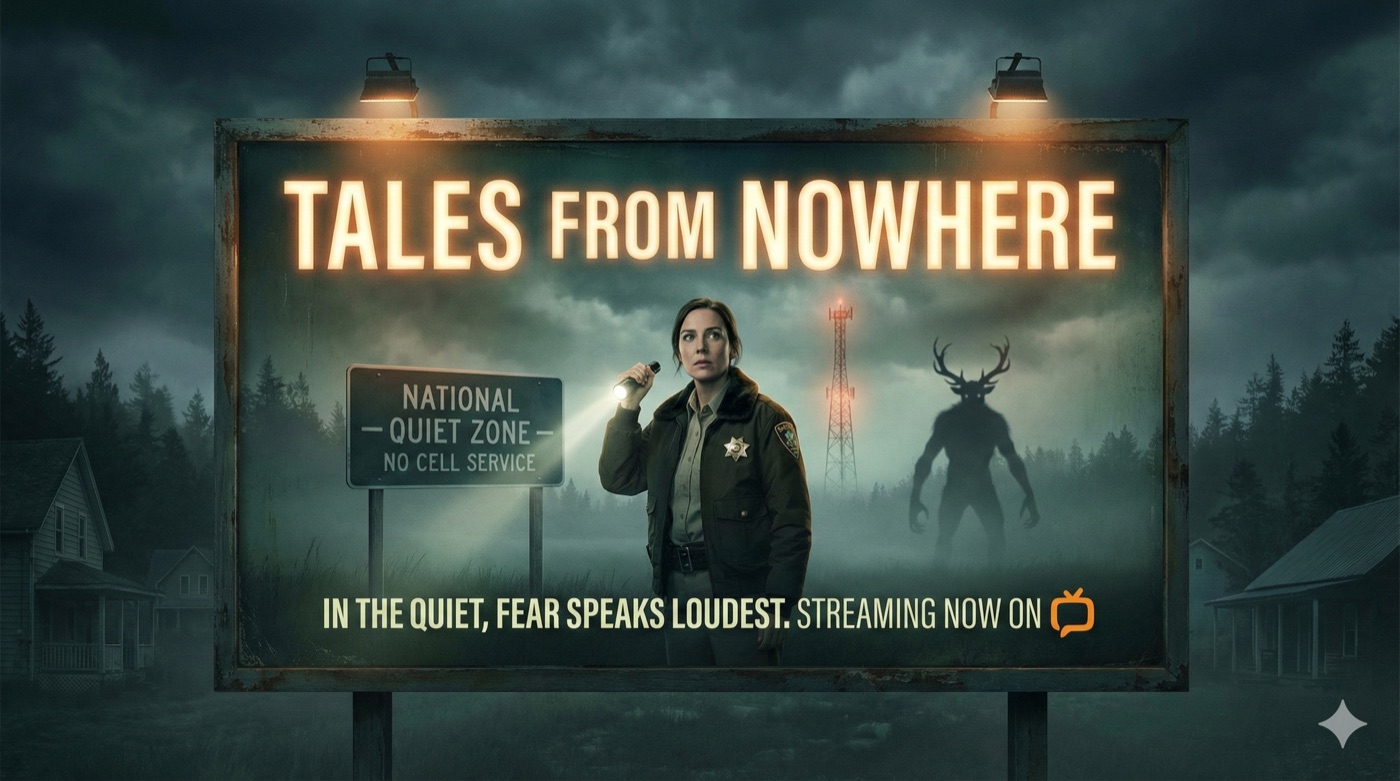 Tales from Nowhere promotional billboard featuring Sheriff Marlene Torres