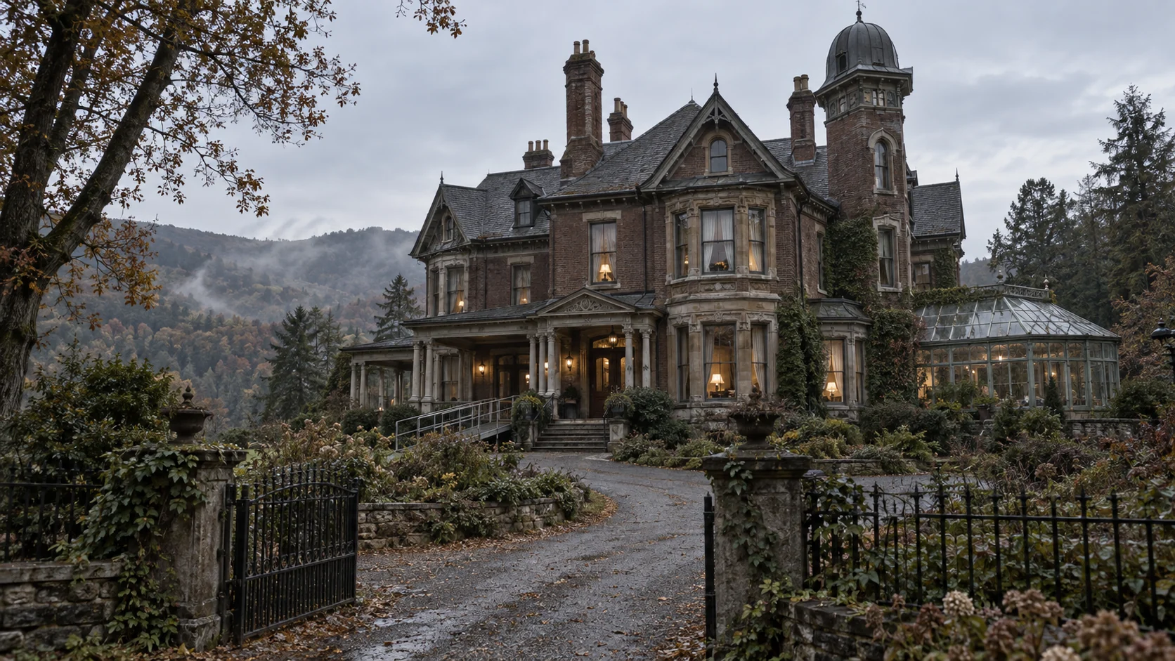 Beaumont Manor and its conservatory.